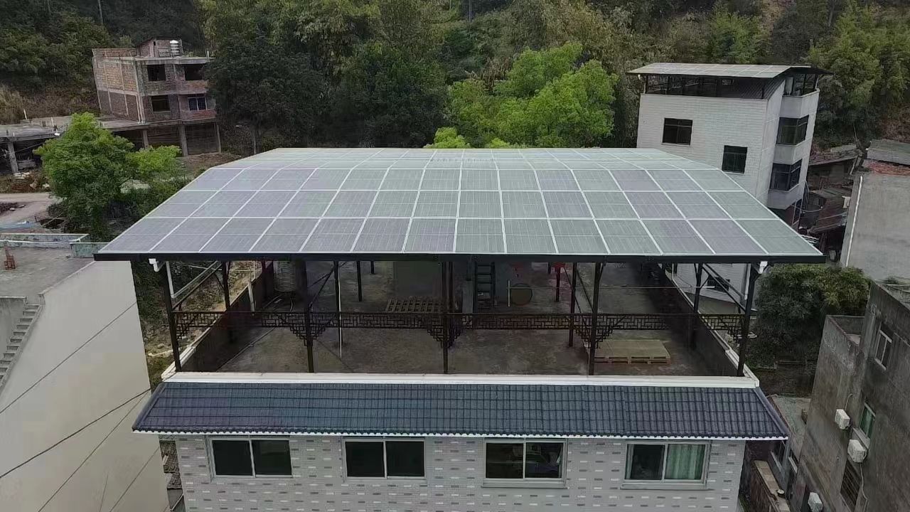 桐城15kw+10kwh自建别墅家庭光伏储能系统